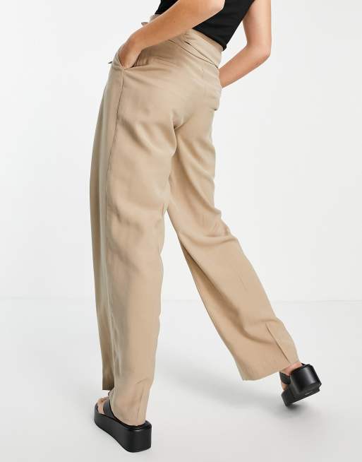 Pantalon camel femme mango sale