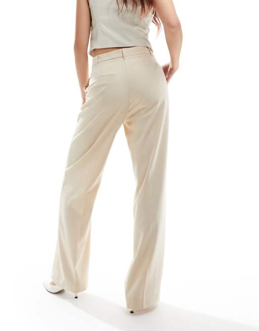 Pantalon mango beige hotsell
