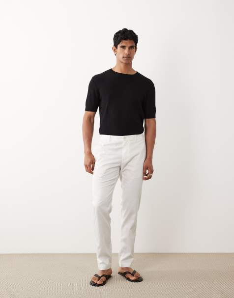 Mango - Pantalon droit - Blanc - view 1