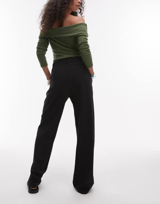 Mango - Pantalon droit tissé - Noir, 3 de 5