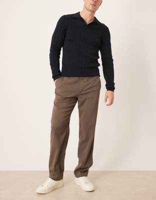 Mango - Pantalon élégant - Marron-Brown