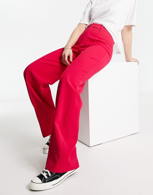 Mango pantalon online rouge