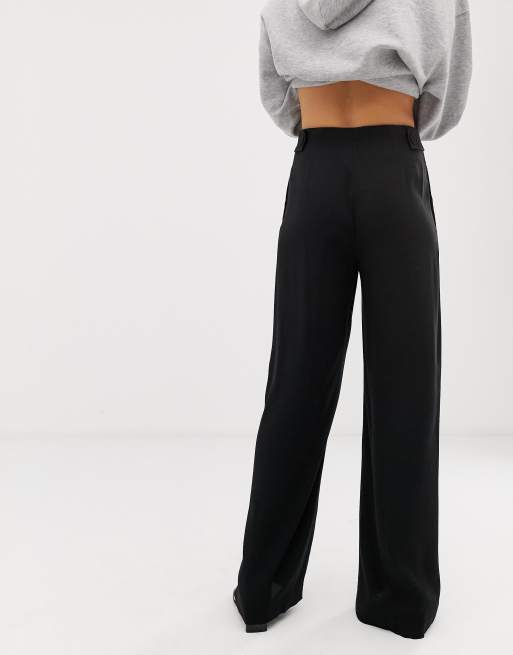 Mango Pantalon large Noir ASOS