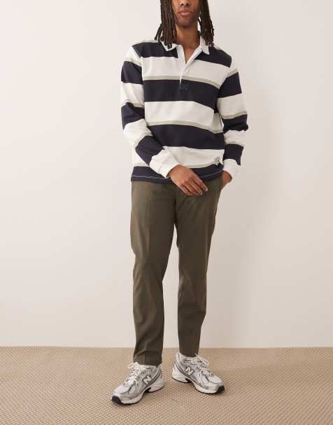Mango - Pantalon plissé devant à taille réglable - Vert sauge - view 1