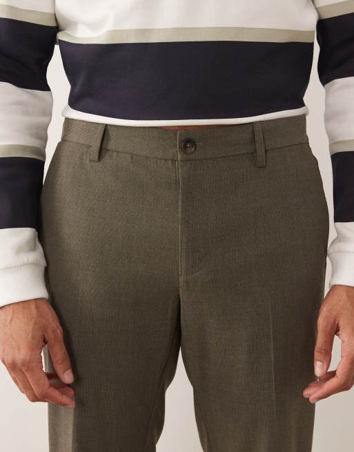 Mango - Pantalon plissé devant à taille réglable - Vert sauge, 5 de 5