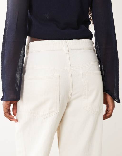 Mango pantalon relaxed écru, 4 de 5