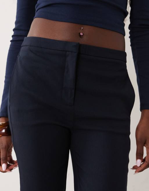 Mango pantalon slim ajusté bleu marine, 4 de 5