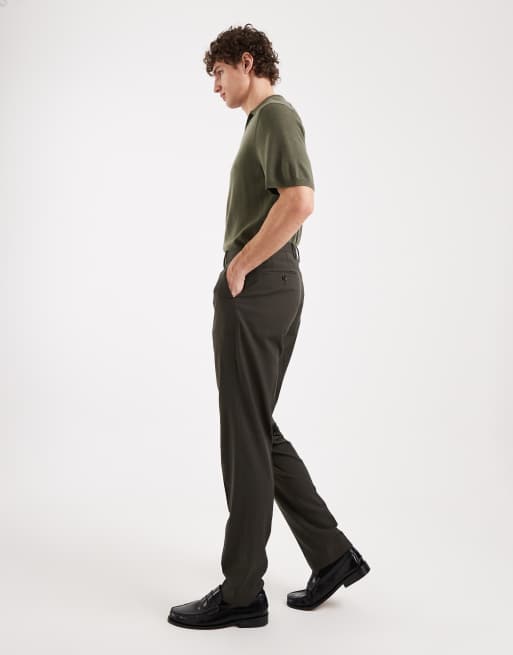 Mango - Pantalon slim ajusté d'ensemble - Kaki, 3 de 5