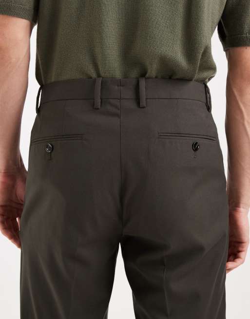 Mango - Pantalon slim ajusté d'ensemble - Kaki, 4 de 5