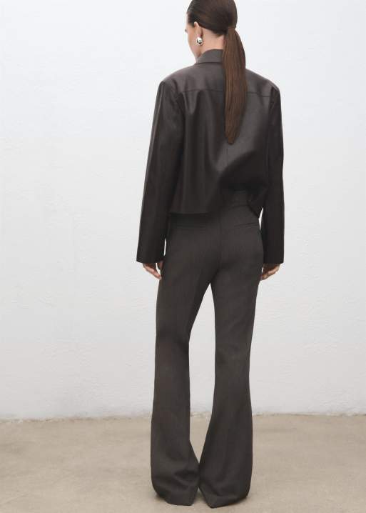 Mango - Pantalon slim ajusté - Gris, 3 de 4