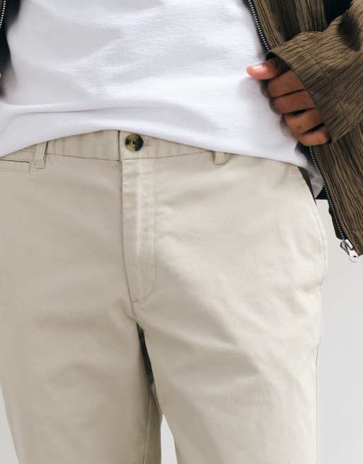 Mango pantalon slim en coton écru, 4 de 5