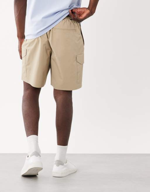 Mango - Pantaloncini cargo tecnici con vita regolabile écru, 5 di 5