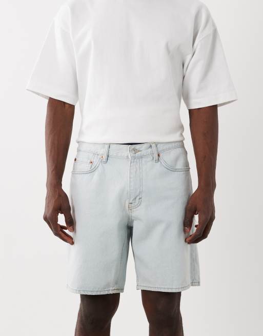 Mango - Pantaloncini comodi in denim blu chiaro, 3 di 5