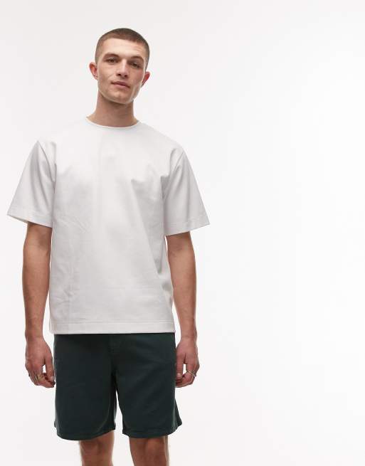 Mango - Pantaloncini in cotone slavato verdi, 5 di 5