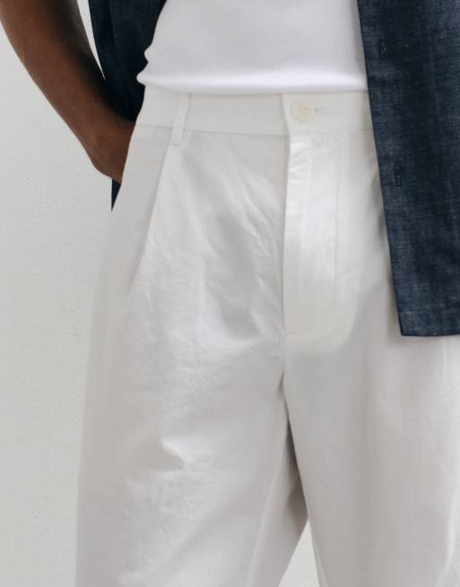 Mango - Pantaloni dritti bianchi, 3 di 5