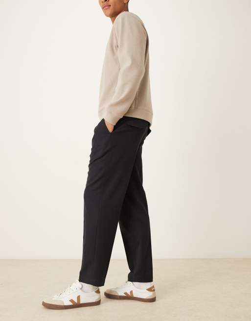 Mango - Pantaloni sartoriali in misto lana neri, 3 di 5