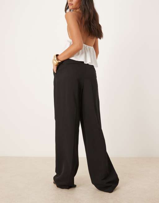 Mango - Pantaloni sartoriali neri con pieghe sul davanti, 3 di 5