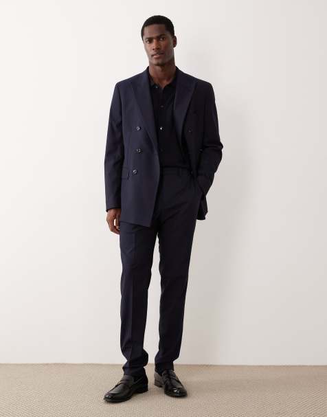Mango - Pantaloni sartoriali slim fit blu navy in coordinato - view 1