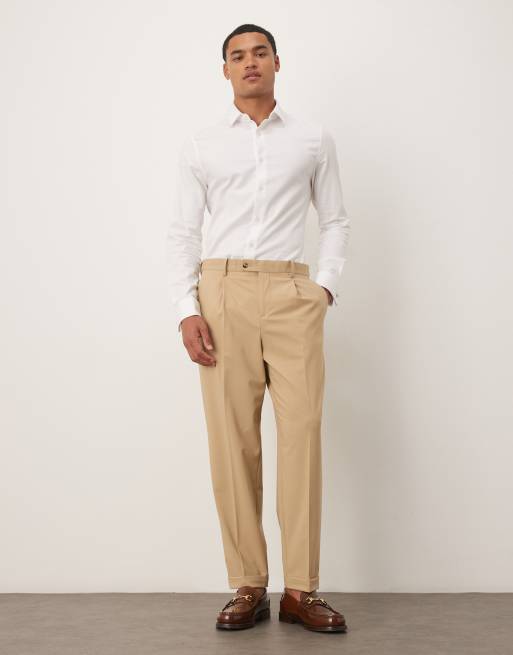 Mango - Pantaloni slim sartoriali beige in coordinato, 2 di 5