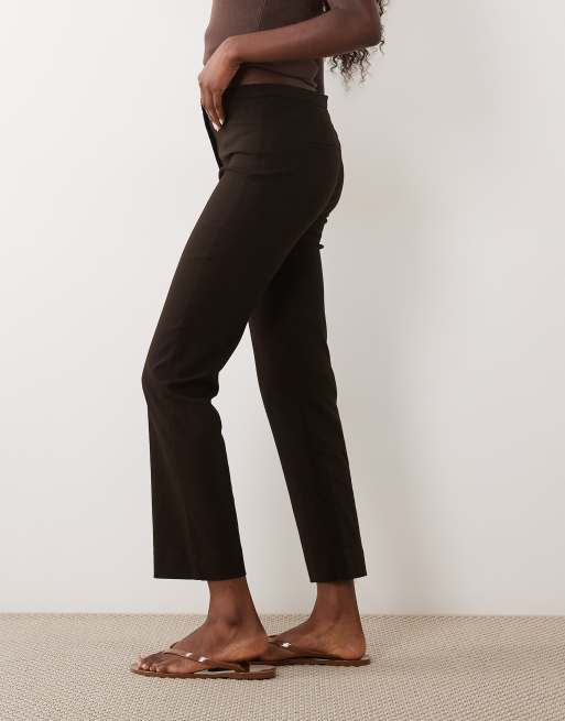 Mango pantaloni slim sartoriali marroni, 2 di 5