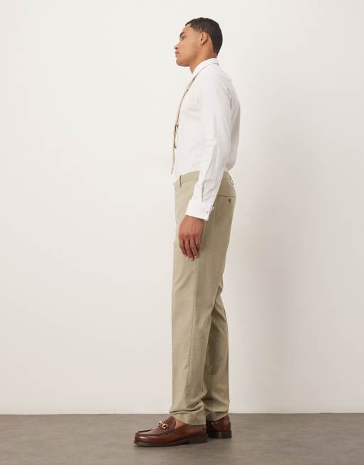 Mango - Pantaloni slim sartoriali verde pallido in coordinato, 3 di 5