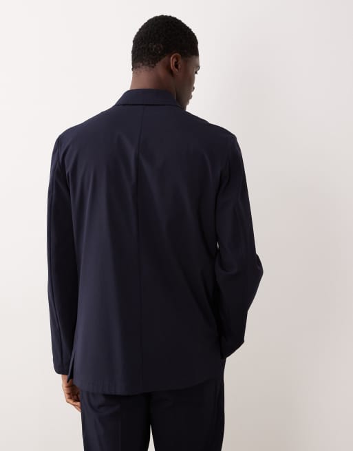 Mango - Parioli - Blå skræddersyet blazer i slim fit - Del af sæt, 3 af 5