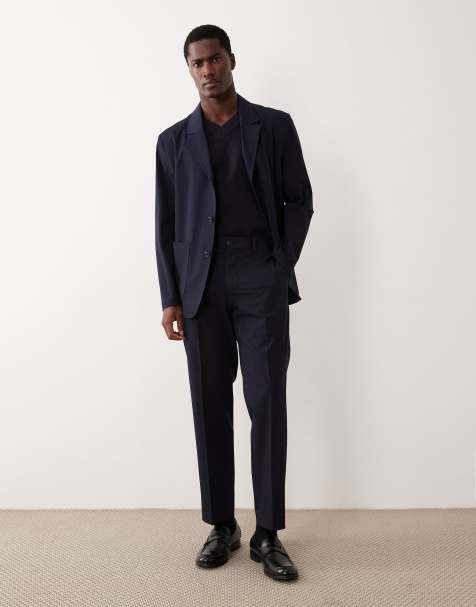 Mango Parioli slim fit tailored pants in blue - part of a set - view 1