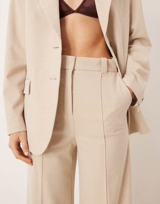 Mango - Paris - Elegante broek in crème, deel van co-ord set, 3 van 5