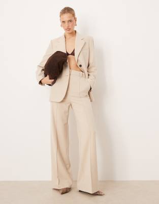 Mango - Paris - Elegante Hose in Cremeweiß, Kombiteil