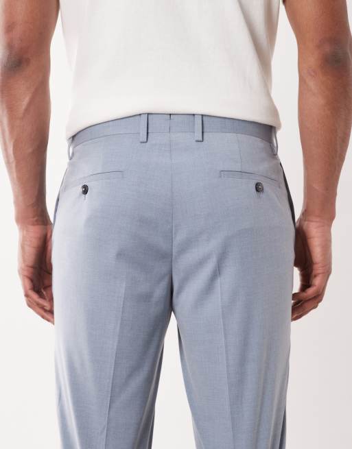 Mango - Paris - Lyseblå habitbukser i super slim fit - Del af sæt, 5 af 5
