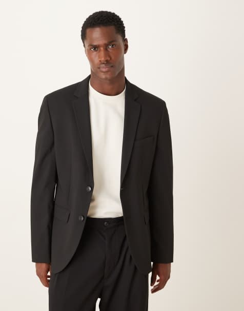 Mango Paris slim fit blazer co-ord in black - view 1