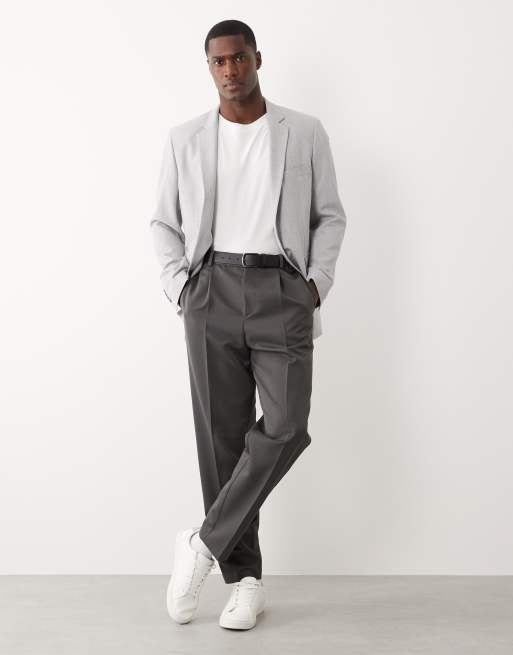 Mango Paris super slim fit suit blazer in stone - part of a set, 2 of 5