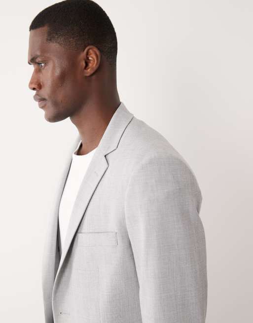 Mango Paris super slim fit suit blazer in stone - part of a set, 4 of 5