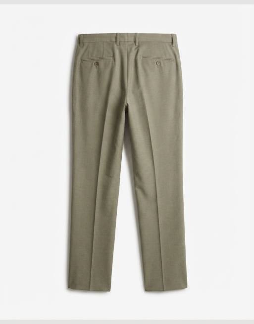 Mango Paris super slim fit trouser co-ord in mushroom, 7 of 9