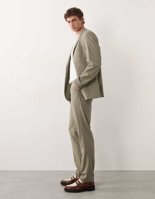 Mango – Paris – Superschmale Hose in Pilzbraun, Kombiteil, 3 von 9