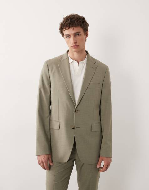 Mango - Paris - Svampebrun super slim fit-blazer - Del af sæt - view 1