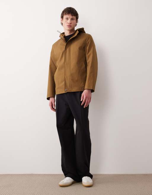 Mango - Parka in misto cotone color cuoio con cappuccio e zip, 2 di 5