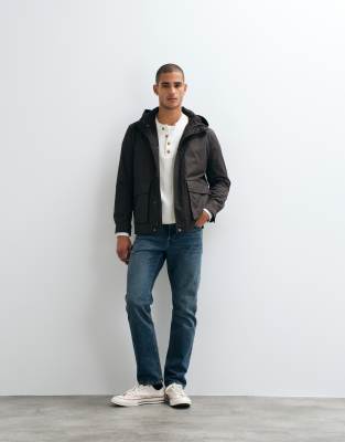 Mango Parka Jacket In Brown