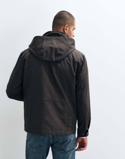 Mango parka jacket in brown, 3 of 5