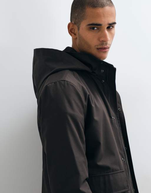 Mango parka jacket in brown, 5 of 5