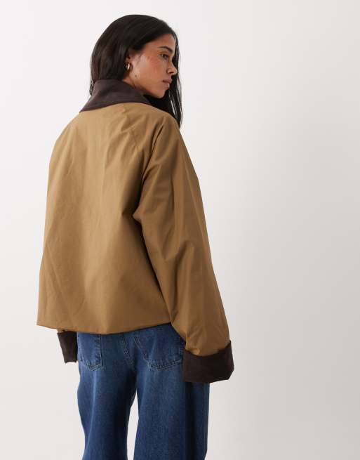 Mango parka-jakke i beige, 4 af 4