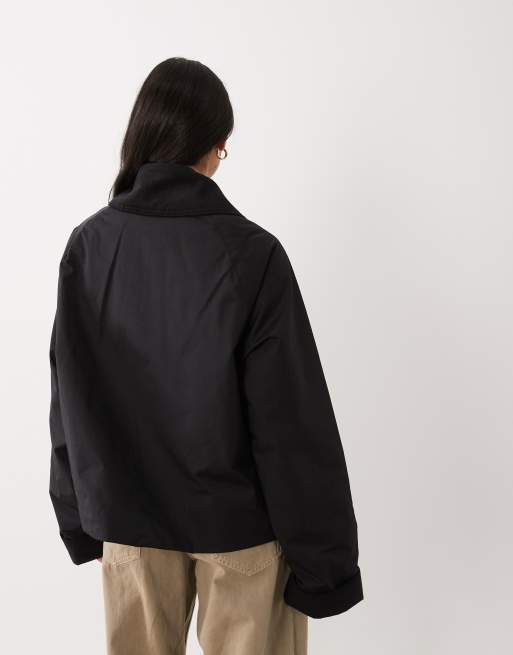 Mango parka-jakke i sort, 4 af 4