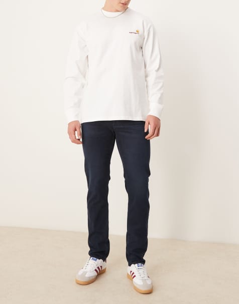 Mango – Patrick – Indigoblå, smala jeans - view 1