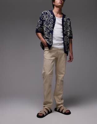 Mango - Patrick - Lyse beige slim fit-jeans - view 1