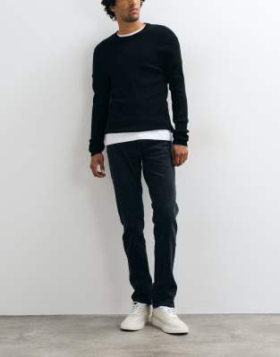 Mango Patrick Slim Fit Jean In Animal Print