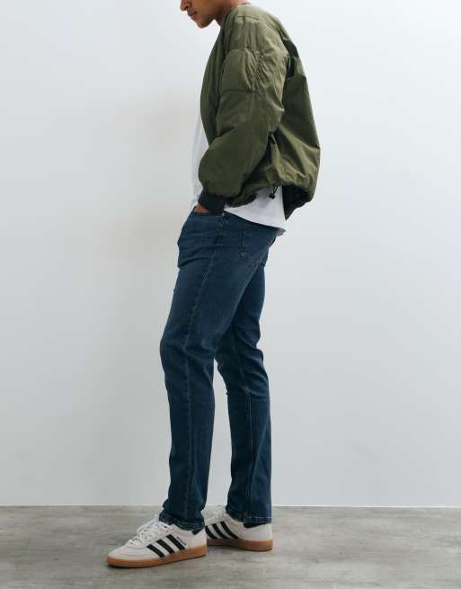 Mango Patrick slim fit jeans in dark blue, 3 of 5