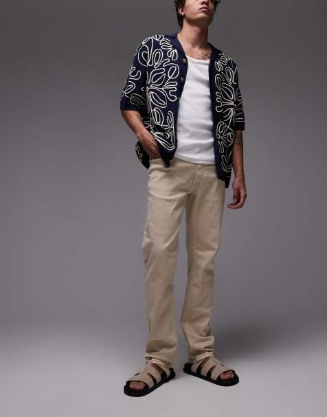 Mango - Patrick - Slim-fit jeans in lichtbeige - view 1