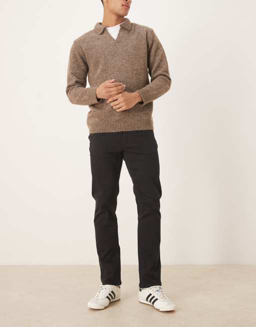Mango – Patrick – Slim-Fit-Jeans in Schwarz
