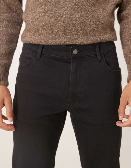 Mango - Patrick - Smalle jeans van katoenmix in zwart, 4 van 5