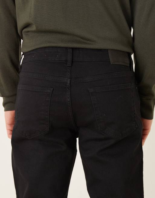 Mango - Patrick - Sorte jeans i bomuldsrigt materiale med lige ben, 4 af 5